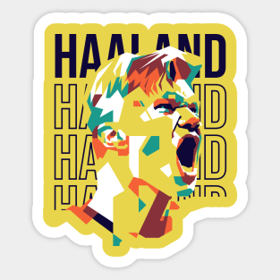 Erling Haaland Pop Art 2 Sticker